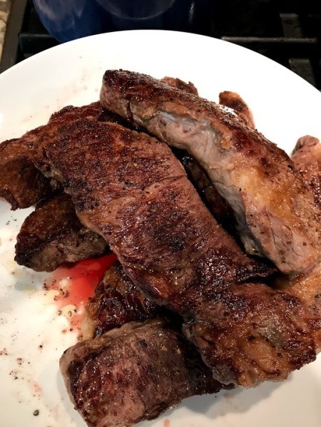 Braised Short Ribs removed from pan