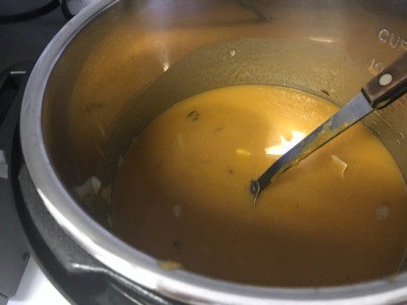 Butternut Squash Soup in pot