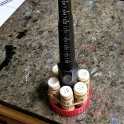 Support a Ring Mandrel with Corks - finished display