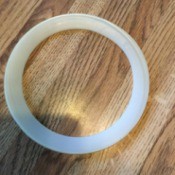 Finding Replacement Gaskets for Canisters - white circular gasket