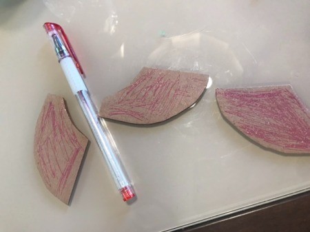 Making a Recycled Rocketship - let child color fins