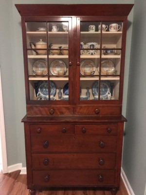 Determining the Age of a China Cabinet - glass door fronted china cabinet