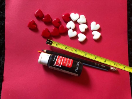 Valentine's Checkers Game - supplies