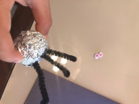 Foil Spiders - glue on legs