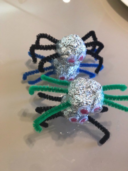 Foil Spiders - four spiders