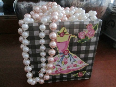 Homemade Mod Podge - decoupaged box