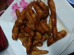 Rice Flour Stickies on plate