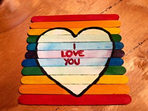 Hand Painted Popsicle Stick Puzzle - puzzle