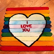 Hand Painted Popsicle Stick Puzzle - puzzle