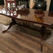 Value of a Mersman Glass Topped Coffee Table