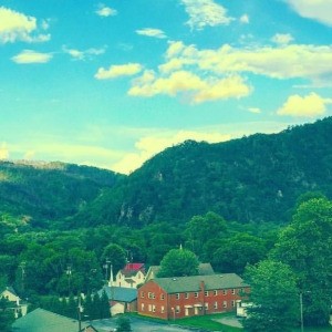 The mountain town of Hot Springs, NC