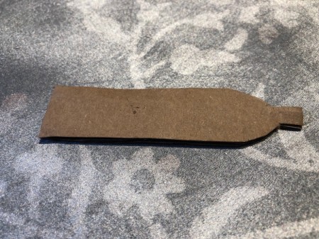 "I Knead You" Card - cut rolling pin out of cardboard