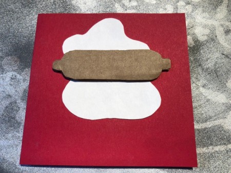 "I Knead You" Card - glue the dough onto the card front and then add the rolling pin