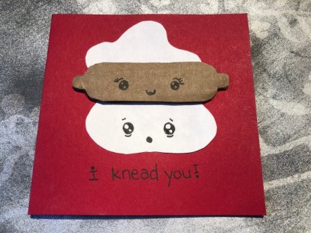 "I Knead You" Card - add greeting