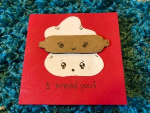 "I Knead You" Card - finished card