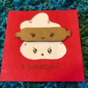 "I Knead You" Card - finished card