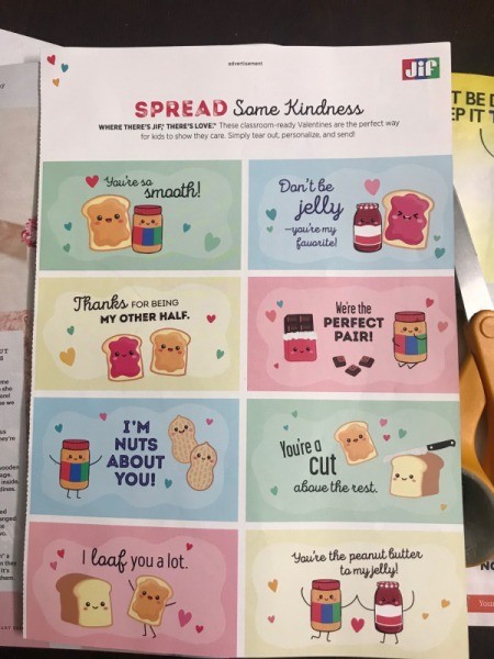 Redesigned Greeting Card - little Valentine's Day graphics in a magazine