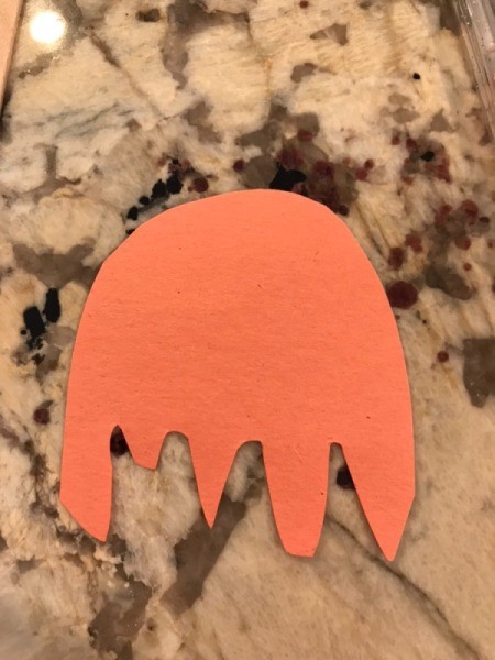 Rocketship Valentine's Day Gifts - cut out the flames for the rocket