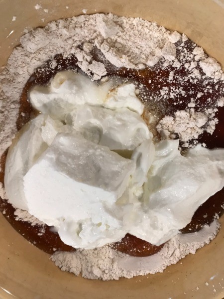 added yogurt and vanilla