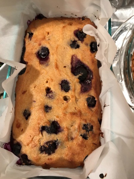 baked Blueberry Yogurt Loaf Cake
