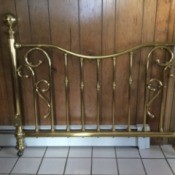 Manufacturer of a Vintage Brass Bed - brass headboard