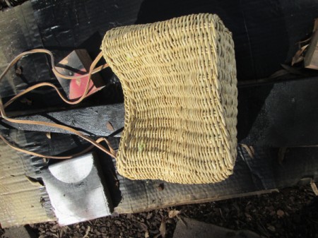 Straw Handbag Planter