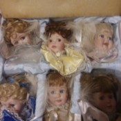 Value of Ashton Drake Doll's Heads - heads in a box