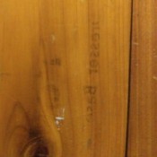 Identifying and Finding the Value of a Cedar Chest - serial number