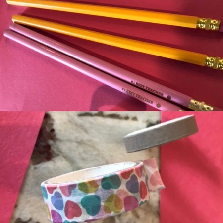 Valentine's Day Pencil Arrow Card - supplies