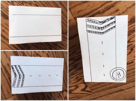 Toy Helicopter/Airplane Landing Pad - designs on the smaller landing pad