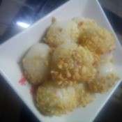 Sticky Rice Balls on plate