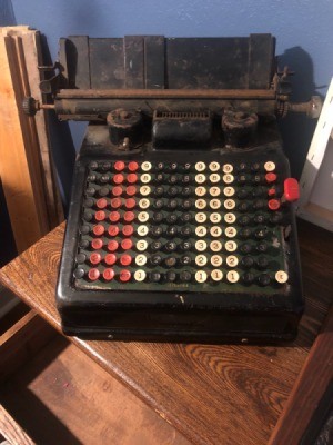 Value of a Vintage Adding Machine - old mechanical adding machine