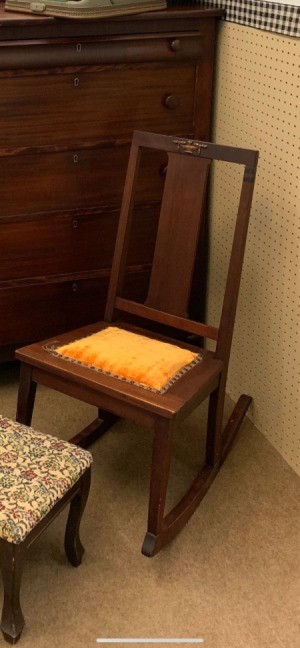 Value of Antique Dresser and Rocking Chair - armless rocking chair