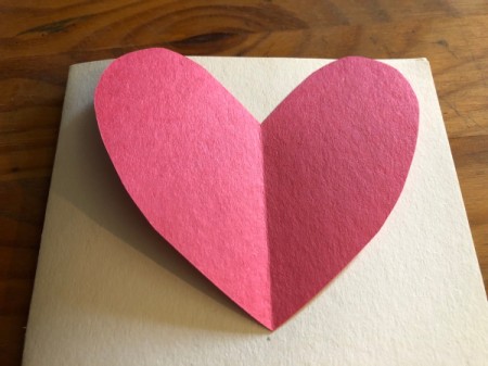Heart Shaped Fox Card - cut out the heart