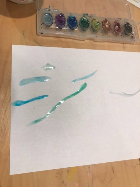 Planetary Artwork - more lines of paint