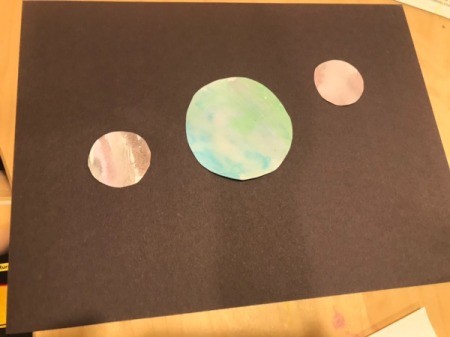 Planetary Artwork - Earth, Venus and Mars