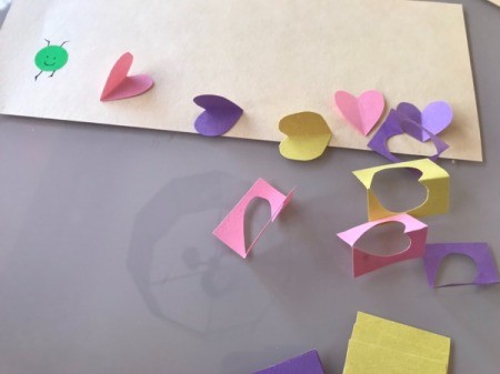 Heart Shaped Caterpillar Name Puzzle - heart shapes