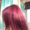 Toning Down Hair Dye - bright pinkish purple hair after dyeing