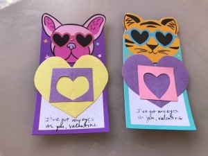 "Eyes On You" Valentines - finished cards
