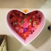 Decorated Heart Box Crafts - button heart box hanging on the wall