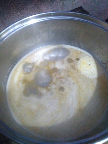 sugar & butter in pan