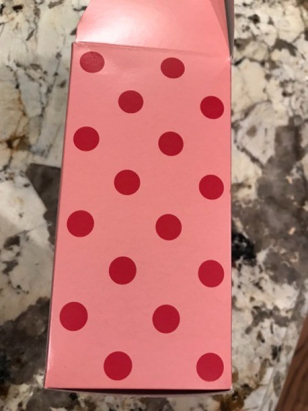 Valentine's Day Patchwork Treat Box - piece of recycled paper box