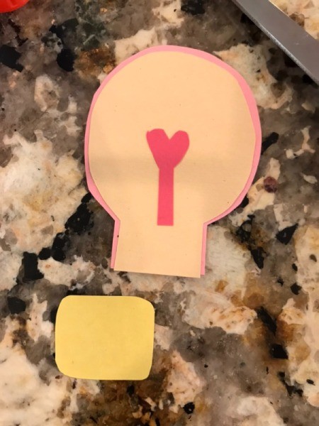 "I love you a WATT!" Greeting Card - cut out a rounded square for the screw on base