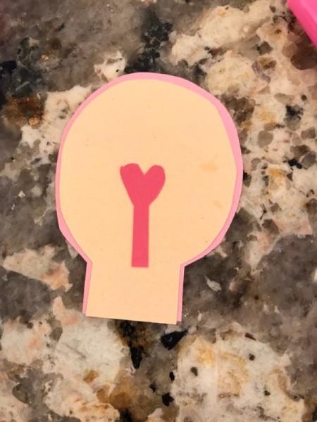 "I love you a WATT!" Greeting Card - glue on the filament