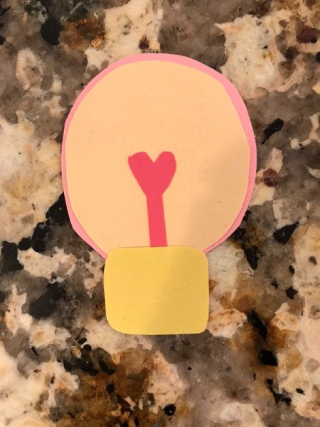 "I love you a WATT!" Greeting Card - glue on the base