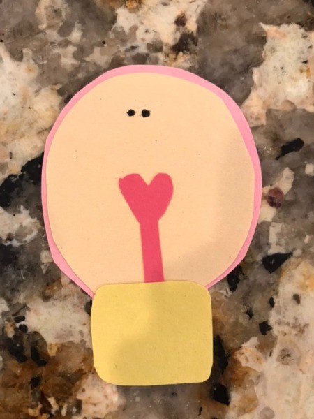 "I love you a WATT!" Greeting Card - add eyes