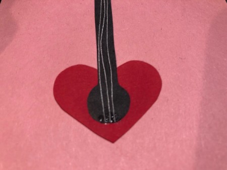 Guitar Heartstrings Card - dab on some glue at the bottom of the neck and add three strings, allow to dry