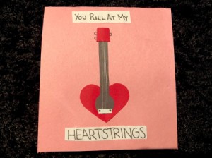 Guitar Heartstrings Card - finished card