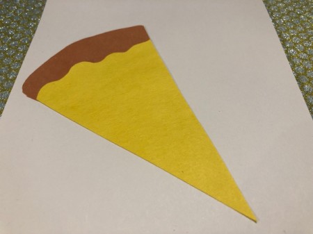 Pizza My Heart Card - cheese and crust against the white background