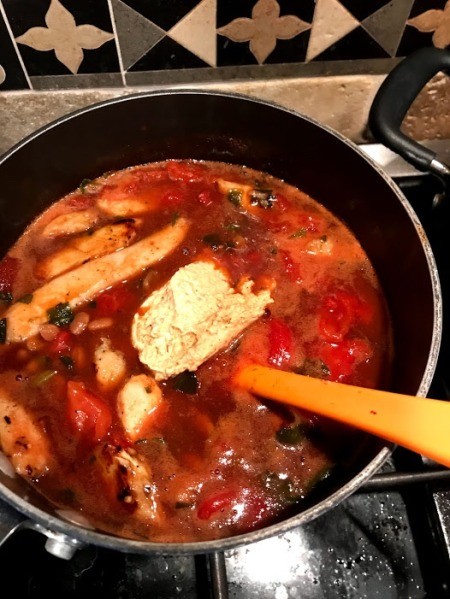 Chicken added to Chili